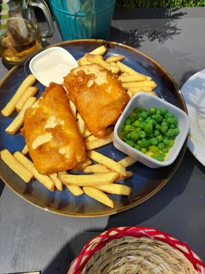 Tofish and chips at Vegetus in Cheltenham