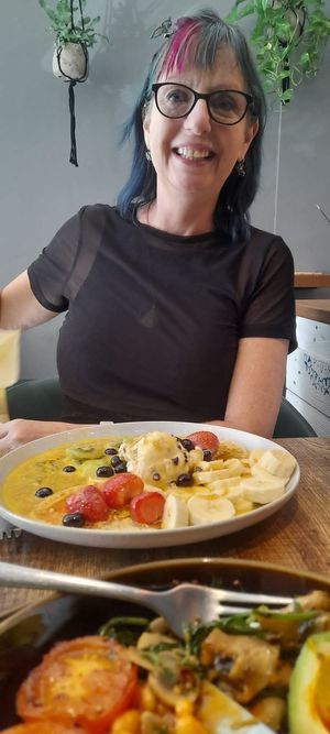 Breakfast pancakes at Vegetus in Cheltenham