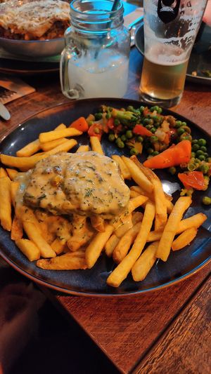 Steak and chips at Vegetus in Cheltenham