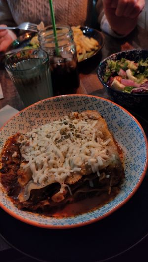 Lasagna at Vegetus in Cheltenham