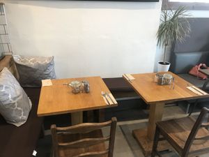 Seating  at Vegetus in Cheltenham