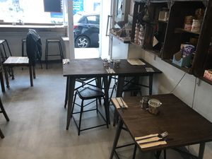 Seating  at Vegetus in Cheltenham