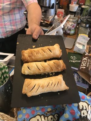 Sausage rolls  at Vegetus in Cheltenham