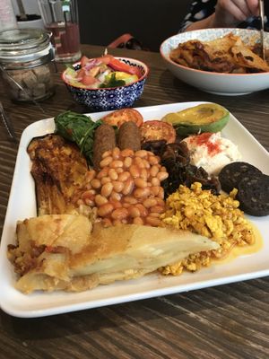 Royal breakfast and side salad  at Vegetus in Cheltenham