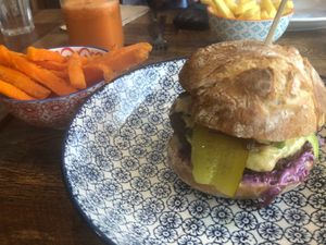 Brilliant burger at Vegetus in Cheltenham