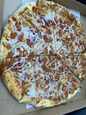 Vegan pan bhaji pizza   at Veggie Crust in Brookline