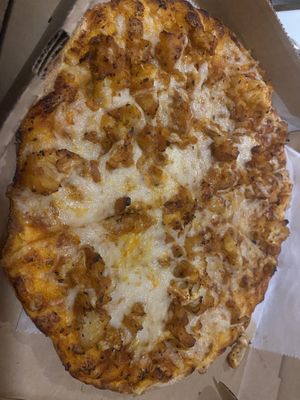 Cauliflower Manchurian vegan pizza   at Veggie Crust in Brookline