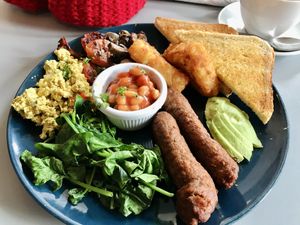 full vegan breakfast  at Cranberry Swamp in Whitby