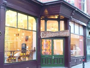 Cafe exterior at Cranberry Swamp in Whitby