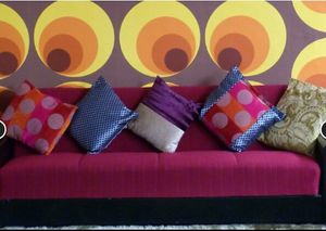 Colourful retro interior at Cranberry Swamp in Whitby