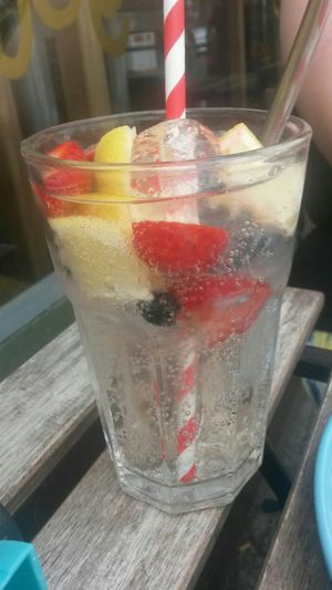 Elderflower drink at Cranberry Swamp in Whitby