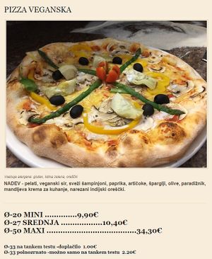 http://www.pizzeria-maxi.si/Veganska.html# at Pizzeria Maxi in Maribor
