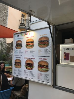 menu (2019)  at Las Vegan's - Vegan Garden Trailer in Budapest