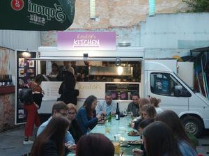 Kristof's kitchen at Las Vegan's - Vegan Garden Trailer in Budapest