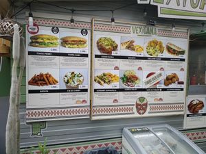 Mexican kiosk offer at Las Vegan's - Vegan Garden Trailer in Budapest