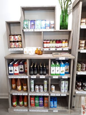 Chocolate and juice at La Maison Vegane in Puteaux