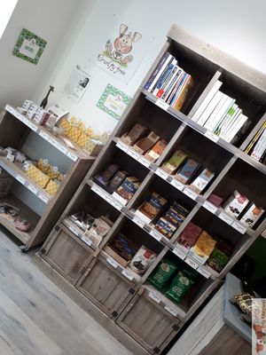 Books at La Maison Vegane in Puteaux