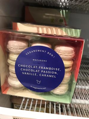 Vegan macaroons  at La Maison Vegane in Puteaux