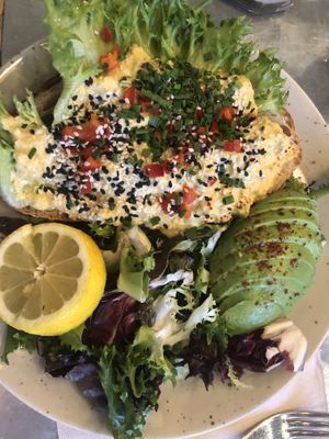 Hooked on a t**na sandwich   at Mahalo  - Odengatan in Stockholm