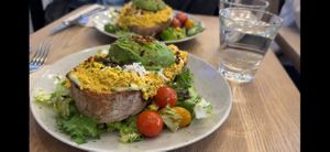 Breakfast on bread  at Mahalo  - Odengatan in Stockholm