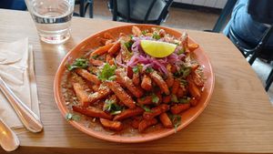 Loaded fries at Mahalo  - Odengatan in Stockholm