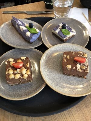 amazing desserts, raw at Mahalo  - Odengatan in Stockholm