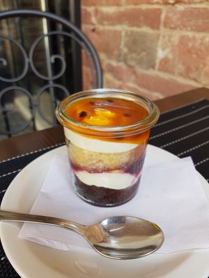 Semifreddo at Ciriera Osteria Vegan in Trequanda