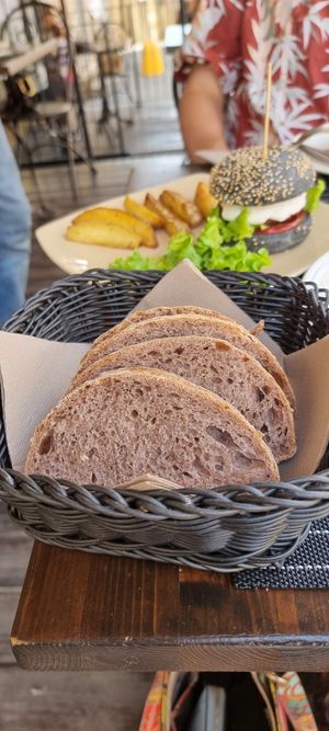 Pane fatto in casa at Ciriera Osteria Vegan in Trequanda