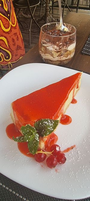 Cheese cake! at Ciriera Osteria Vegan in Trequanda