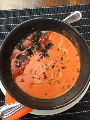 Gazpacho  at Ciriera Osteria Vegan in Trequanda