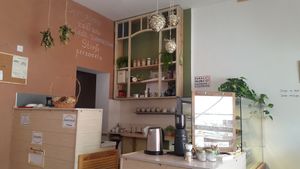 Indoor counter at Vegebar Zielony Gaj in Swinoujscie