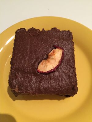 Tasty vegan chocolate cake at Vegebar Zielony Gaj in Swinoujscie