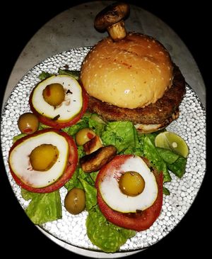 The veganburger. at Point G Fresh in Guayaquil