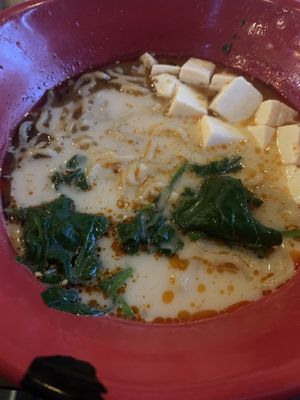 Spicy creamy vegan ramen yum!!  at JINYA Ramen Bar in Austin