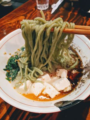 Spicy creamy vegan ramen! at JINYA Ramen Bar in Austin