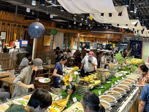 Just one part of the buffet at SUHU 素虎 - Qianmen in Beijing