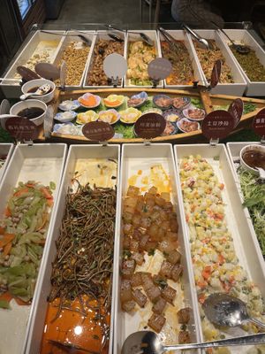 huge side-salads selection  at SUHU 素虎 - Qianmen in Beijing