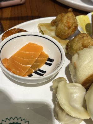 vegan salmon!  at SUHU 素虎 - Qianmen in Beijing