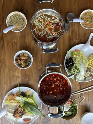 Vegan hot pot  at SUHU 素虎 - Qianmen in Beijing