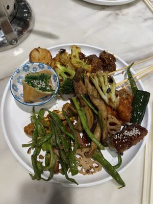 One plate of many   at SUHU 素虎 - Qianmen in Beijing