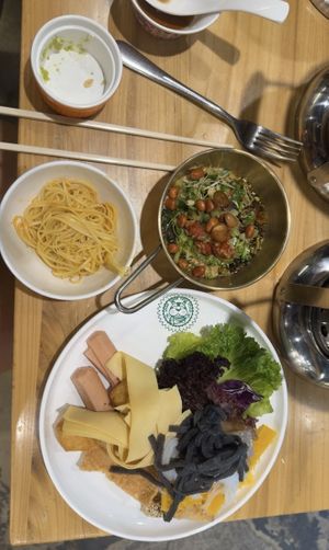 Vegan sausage and vegan beef available   at SUHU 素虎 (Vege Tiger) - Qianmen in Beijing