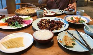 Selection of dishes at SUHU 素虎 - Qianmen in Beijing