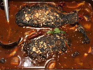 Vegetable fish! at SUHU 素虎 - Qianmen in Beijing