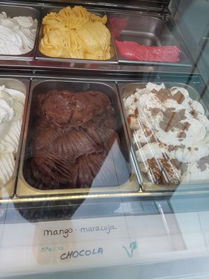 Chocolate vegan icecream at 'T Galetje in Leuven