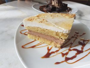 San marcos cake at Dolce & Vegana in Madrid