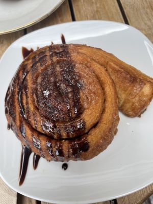 Pastry with chocolate   at Dolce & Vegana in Madrid