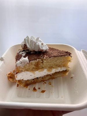 Tiramisu Cake at Dolce & Vegana in Madrid