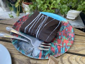 Brownie  at Dolce & Vegana in Madrid