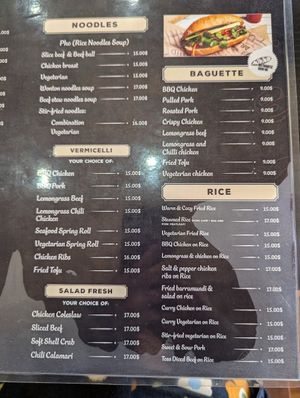 Menu Jul 24 at Warm & Cozy in Boronia