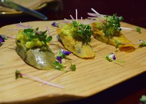 Sweet potato with avocado at V's Home in Hanoi